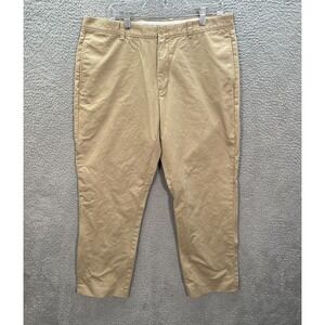 J Crew Pants Mens 36x28 Tan Essential Chino Urban Slim Workwear Preppy Casual